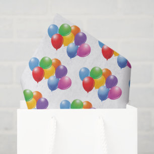 L'anniversaire monte en ballon le papier de soie