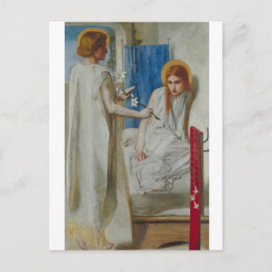 L'Annonciation par Gabriel Rossetti Carte postale