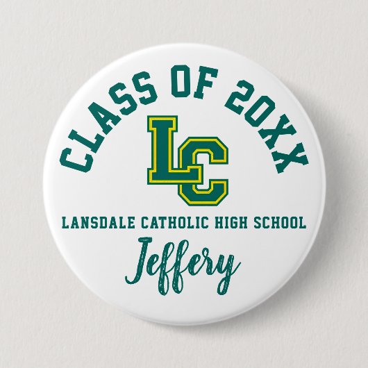 Lansdale Catholic High School Button Logo Custom (Voorkant)