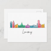 Lansing MICHIGAN Briefkaart (Voorkant / Achterkant)