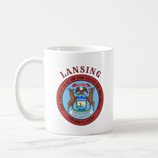 Lansing, Michigan Coffee Mug (Gauche)