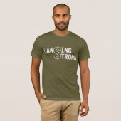 LANSING STRONG / ORKAAN HELENE (wit ontwerp) T-shirt (Voorkant volledig)