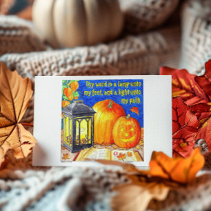 Lantaarn aan mijn voeten briefkaart