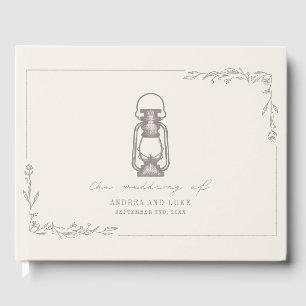 Lantaarn Amethyst Rustic Wedding Gastenboek