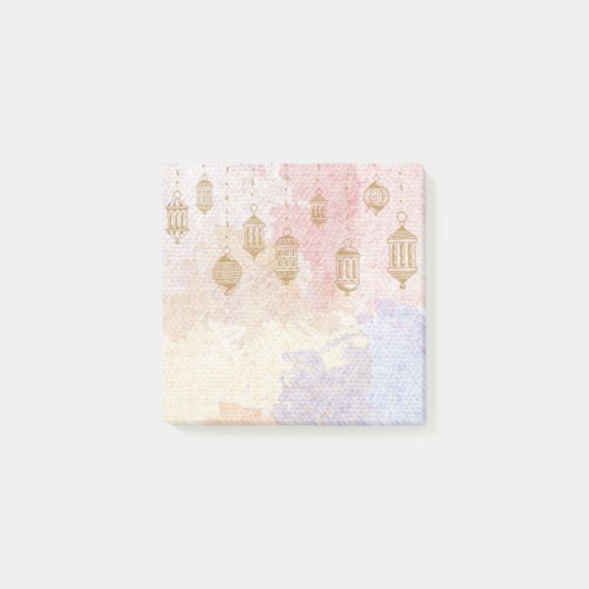 "Lantaarn Dreams" Pastel Ramadan Post-it® Notes (Voorkant)