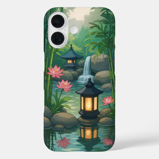 Lantaarn en bloem ontwerp telefoonhoes Case-Mate iPhone case (Achterkant)