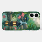 Lantaarn en bloem ontwerp telefoonhoes Case-Mate iPhone case (Achterkant (horizontaal))