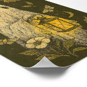 Lantaarn Ghost Halloween Boho Poster (Hoek)