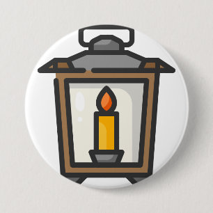 lantaarn ronde button 7,6 cm