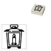 lantaarn 	rubberstempel (Gestempeld)