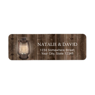  Lantaarn Rustic Barn Wood Wedding Etiket