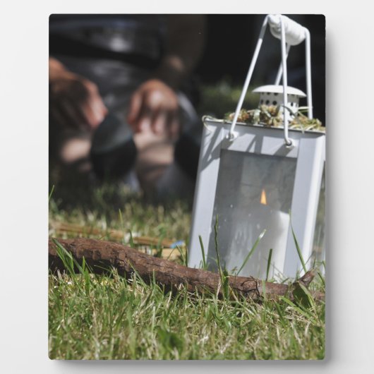 Lantaarn van licht fotoplaat (Voorkant)