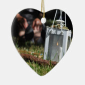 Lantaarn van licht keramisch ornament (Rechts)