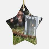 Lantaarn van licht keramisch ornament (Links)
