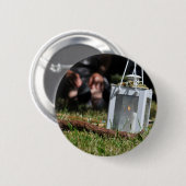 Lantaarn van licht ronde button 5,7 cm (Voorkant /achterkant)