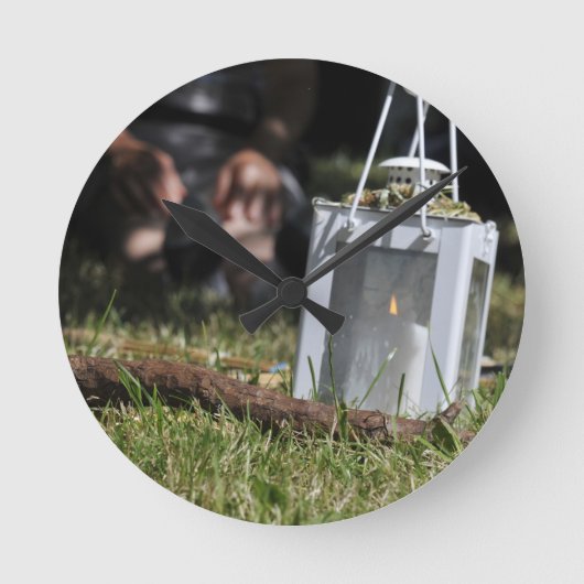 Lantaarn van licht ronde klok (Voorkant)