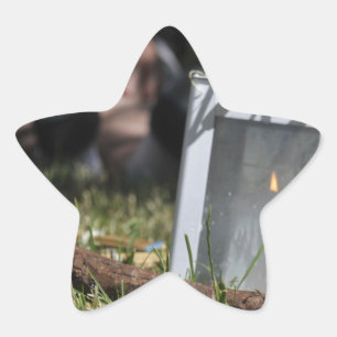 Lantaarn van licht ster sticker