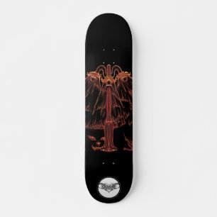 Lantaarnachtige oranje ogen skateboard