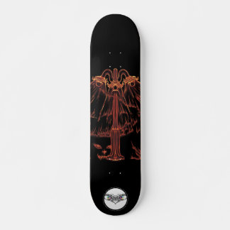 Lantaarnachtige oranje tinten skateboard