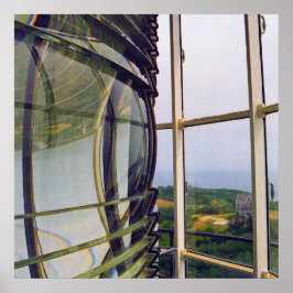 Lantaarnkamer van de zuidoostelijke vuurtoren poster