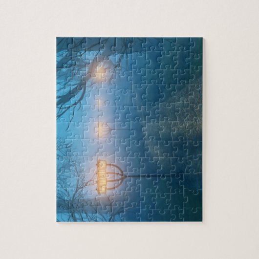 Lantaarns in de mist Puzzle Legpuzzel (Verticaal)