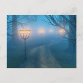 Lantaarns in het Briefkaart Fog (Voorkant)