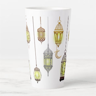 Lantaarns Ramadan Mubarak Oriëntaals Arabisch Mosl Latte Mok