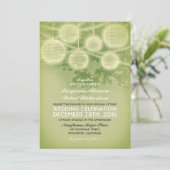 lantaarns trouwuitnodiging kaart (Staand voorkant)