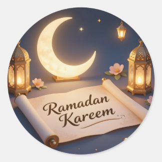 Lantaarns van Zegen – Lichtgevende Lantaarn Kunst Ronde Sticker