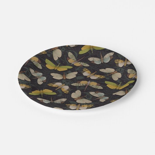 Lantaarnvliegen - Pyrops Candelaria & Andere Plant Papieren Bordje (Gekanteld)