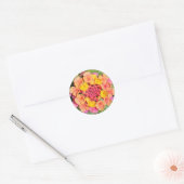 Lantana Flower Ronde Sticker (Envelop)