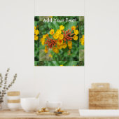 Lantana Garden Flower Yellow Poster (Keuken)