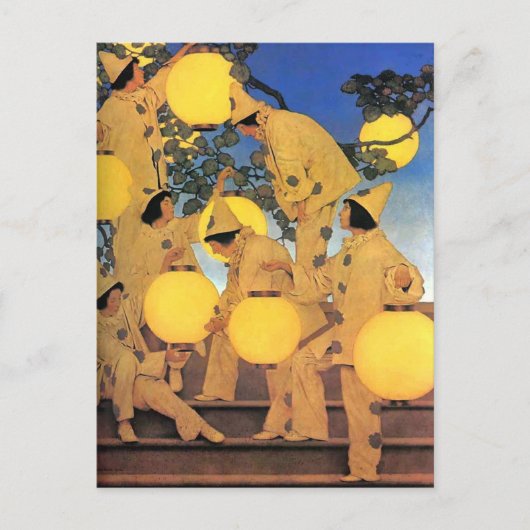 Lantern Bearers Maxfield Parrish Briefkaart (Voorkant)