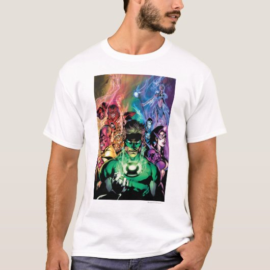 Lantern Corps Group met kleuren T-shirt (Voorkant)