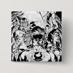 Lantern Corps Group Shot Vierkante Button 5,1 Cm