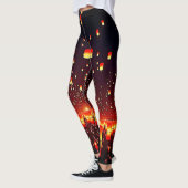 Lantern Festival Night Glow Artwork Leggings (Links)