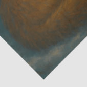 Lantern Fox Under the Holly Moon Winter Decoupage  Tissuepapier (Detail)