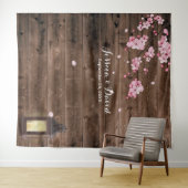  Lantern roze Floral Wedding Backdruppels Wandkleed (In Situ (horizontaal))