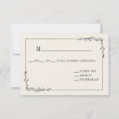  Lantern Rustic Wedding RSVP-kaart RSVP Kaartje (Achterkant)