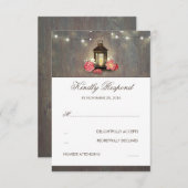 Lanterne à bougie Mariage Vintage et rustique RSVP (Devant / Derrière)