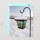 Lanterne à libellules à la carte postale du matin  (Devant / Derrière)