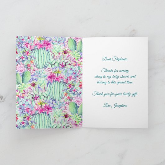 Lanterne Cactus Baby shower Fiesta Merci (Intérieur)