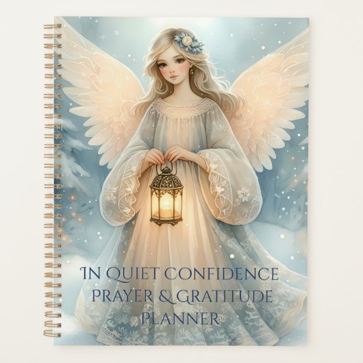 Lanterne céleste d'ange d'hiver de grâce (Devant)