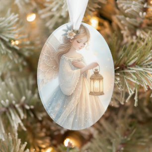 Lanterne d'ange céleste d'hiver de réconfort