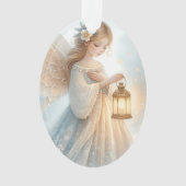 Lanterne d'ange céleste d'hiver de réconfort (devant)