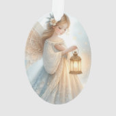 Lanterne d'ange céleste d'hiver de réconfort (dos)