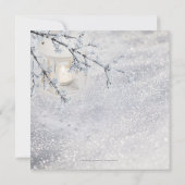 Lanterne de neige mousseuse Invitation de mariage  (Dos)