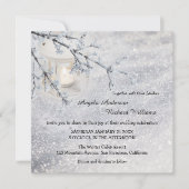 Lanterne de neige mousseuse Invitation de mariage  (Devant)