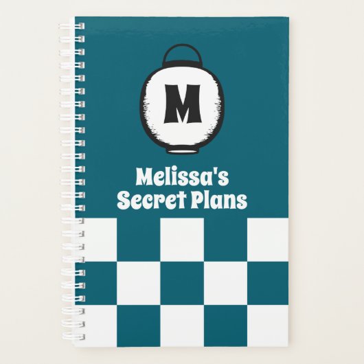 Lanterne du Festival Japonais avec votre initiale (Devant)