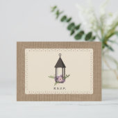 Lanterne florale inspirée Burlap & dentelle RSVP (Debout devant)